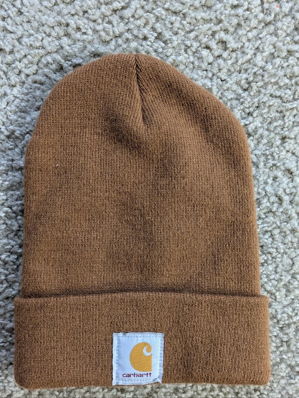 Carhartt Brown Beanie Workwear Cozy Winter